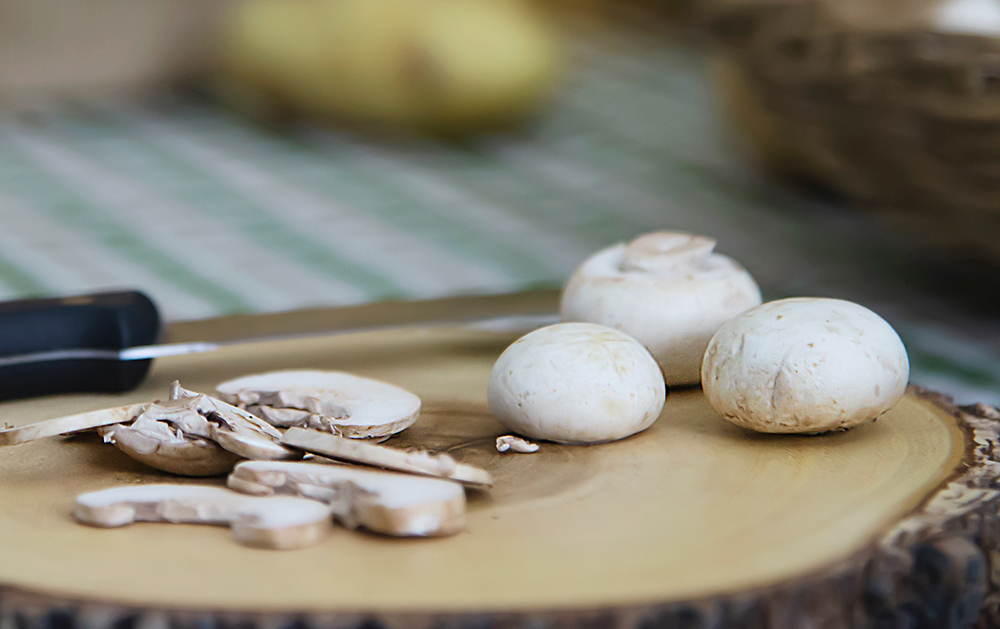 Sliced White Mushrooms Picture